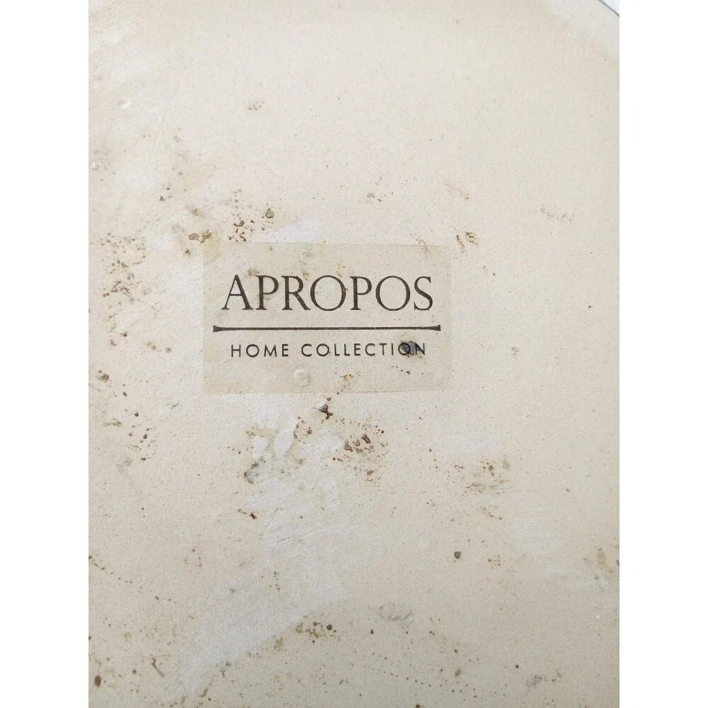 Apropos Home Collection Set of 3 Drip Glaze Vases with Tray Green Black Pottery